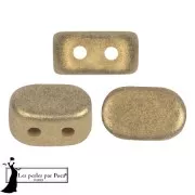 Perles en verre Lipsi® par Puca® 4x6 mm - Gold Metallic Mat x10g