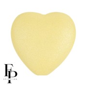 Perle coeur en verre 16x15 mm - Vogue Canary Yellow Mat x1