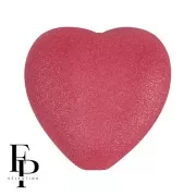 Perle coeur en verre 16x15 mm - Vogue Hibiscus Mat x1
