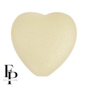 Perle coeur en verre 16x15 mm - Vogue Stone Mat x1|raw }}