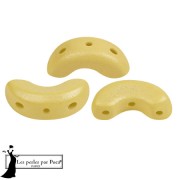 Perles en verre Arcos® par Puca® 5x10 mm - Vogue Canary Yellow Mat x10g