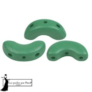 Perles en verre Arcos® par Puca® 5x10 mm - Vogue Green Garden Mat x10g