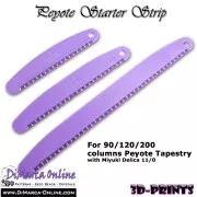 Peyote Starter Strip - 90 Colonnes - pour tissage en peyote - Turquoise x1
