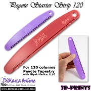 Peyote Starter Strip - 120 Colonnes - pour tissage en peyote - Violet x1
