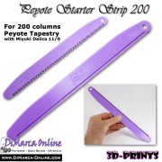 Peyote Starter Strip 200 Colonnes - pour tissage en peyote - Rose fluo x1