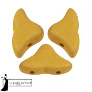 Perles en verre Hélios® par Puca® 6x10mm - Trendy Mustard Mat x10g|raw }}