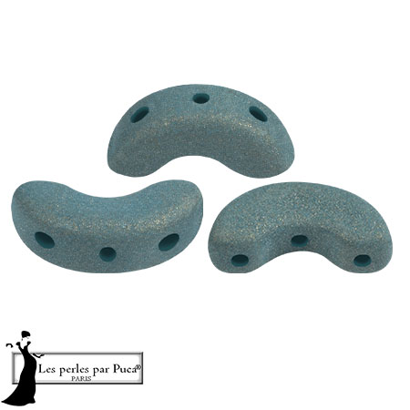 Perles en verre Arcos® par Puca® 5x10 mm - Trendy Persian Blue Mat x10g