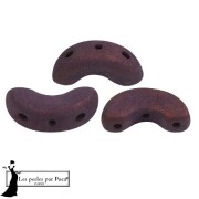 Perles en verre Arcos® par Puca® 5x10 mm - Trendy Plum Mat x10g