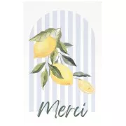 Rayés - Cartes à bijoux Citron - cartes de remerciements - Merci - Bleu ciel - Jaune x10 Cartes à bijoux Citron - cartes de remerciements - Merci - Bleu ciel - Jaune x10