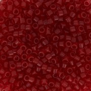 Miyuki Delica 11/0 DB0774 - Dyed Semi Mat Transparent Red x 8g