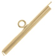 Embout pour tissage de perles rocailles & Delica Miyuki 26 mm Doré x1