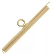 Embout pour tissage de perles rocailles & Delica Miyuki 26 mm Doré x1