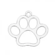 Breloque patte de chien 14 mm en Argent 925 x1