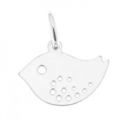 Breloque oiseau 10 mm en Argent 925 x1