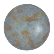 Cabochon rond en verre par Puca® 25 mm - Opaque Green Turquoise Spotted x1|raw }}