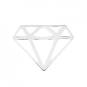 Intercalaire origami diamant 15.5 mm en Argent 925 x1