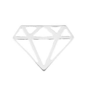 Intercalaire origami diamant 15.5 mm en Argent 925 x1