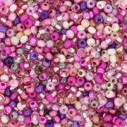 Preciosa Perles rocailles 11/0 2 mm - Mix Rose - Violet x20g