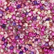 Preciosa Perles rocailles 11/0 2 mm - Mix Rose - Violet x20g