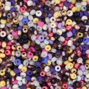 Preciosa Perles rocailles 11/0 2 mm - Mix Jaune - Violet - Noir x20g|raw }}