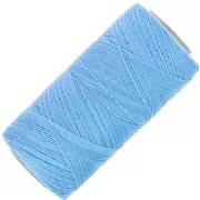 Bobine de fil ciré Linhasita pour micro macramé 0.35 mm - Bleu maya (1443) x448m