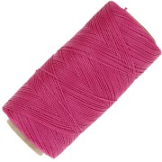 Bobine de fil ciré Linhasita pour micro macramé 0.5 mm - Rose Vif (1435) x335m