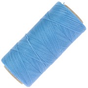 Bobine de fil ciré Linhasita pour micro macramé 0.50 mm - Bleu maya(1443) x335m
