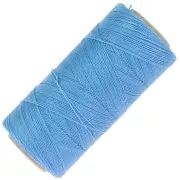 Bobine de fil ciré Linhasita pour micro macramé 0.50 mm - Bleu maya(1443) x335m