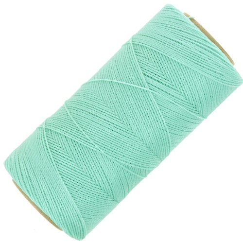 Bobine de fil ciré Linhasita pour micro macramé 0.5 mm - Mint Green (1444) x335m