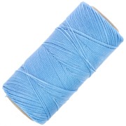 Bobine de fil ciré Linhasita pour micro macramé 0.75 mm - Bleu maya (1443) x228m|raw }}