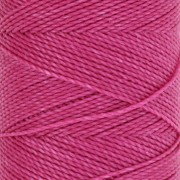 Bobine de fil ciré Linhasita pour micro macramé 1 mm - Rose Vif (1435) x168m