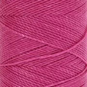 Bobine de fil ciré Linhasita pour micro macramé 1 mm - Rose Vif (1435) x168m