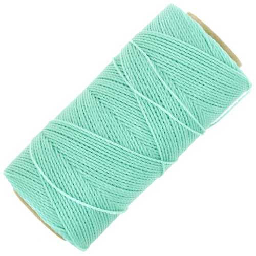 Bobine de fil ciré Linhasita pour micro macramé 1 mm - Mint Green (1444) x168m