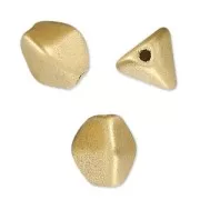 Perles en verre tchèque Pinch Beads 5x3 mm Gold Mat x50