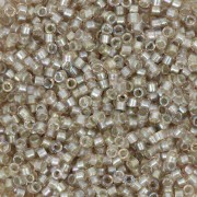 Miyuki Delica 11/0 DB1766 - Sparkling Celery Lined Light Tea Rose AB x8g|raw }}