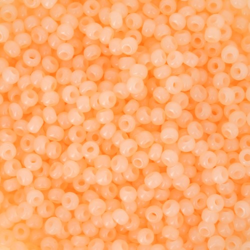 Preciosa Perles rocailles 11/0 2 mm - Solgel - Orange 1 Dyed Alabaster x20g
