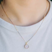 Tour de cou Forçat limée 1.3 mm - Argent 925 - Doré à l'or fin - Doré Rose x45cm