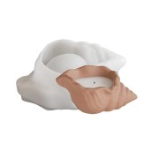 Moule silicone pour réaliser un bougeoir coquillage 12x4 cm - Transparent x1