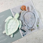 Moule silicone pour réaliser une coupelle forme tortue 14.5x21 cm - Transparent x1