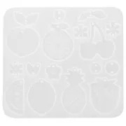 Moule silicone pour réaliser pendentifs & intercalaires fruits & fleurs x1