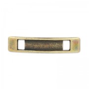 Intercalaire passant pour lacet 5 mm bronze x1