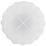 Moule silicone pour réaliser une coupelle forme design 14 cm - Transparent x1