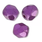 Facettes 4 mm Alabaster Pastel Bordeaux x50
