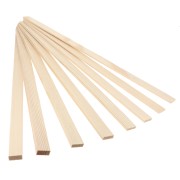 Bâtons de guidage en bois pour pâte polymère - 3 mm à 10 mm - Naturel x8