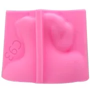 Moule silicone pour réaliser un objet déco forme visage - Rose x1