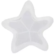 Moule silicone pour réaliser une coupelle forme étoile de mer 14x13 cm Transparent