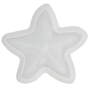 Moule silicone pour réaliser une coupelle forme étoile de mer 13.5 cm -Transparent