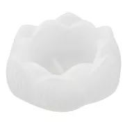 Moule silicone pour réaliser un bougeoir fleur 8 cm - Transparent x1
