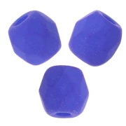 Facettes 3 mm Alabaster Neon Blue x50