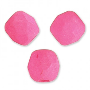Facettes 3 mm Alabaster Neon Pink x50